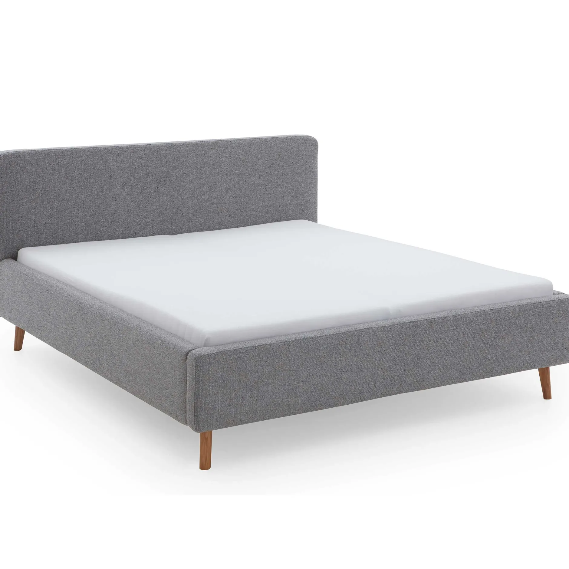 Doppelbett Nielsen | 140 x 200 cm | Grau