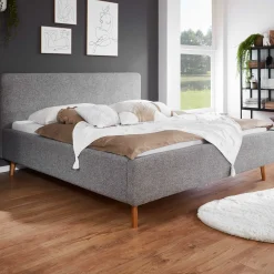 Doppelbett Nielsen | 140 x 200 cm | Grau
