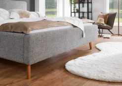 Doppelbett Nielsen | 140 x 200 cm | Grau