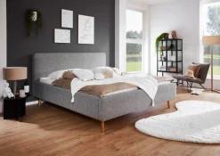 Doppelbett Nielsen | 140 x 200 cm | Grau