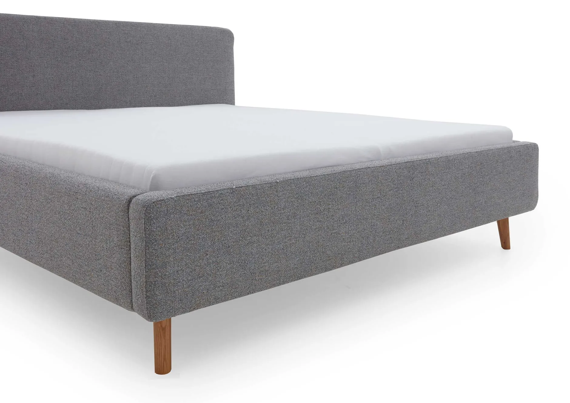 Doppelbett Nielsen | 180 x 200 cm | Grau