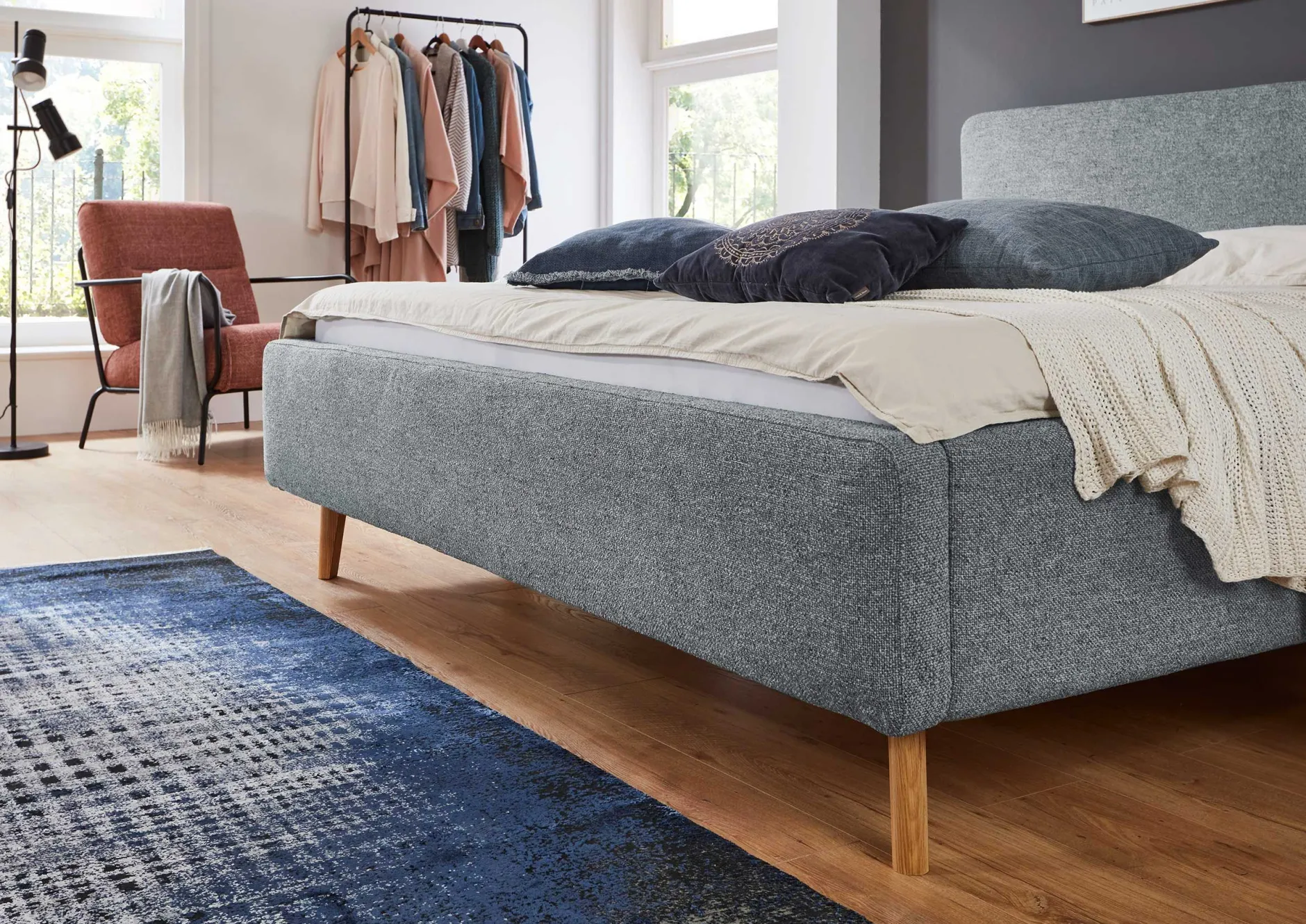 Doppelbett Nielsen | 140 x 200 cm | Türkis