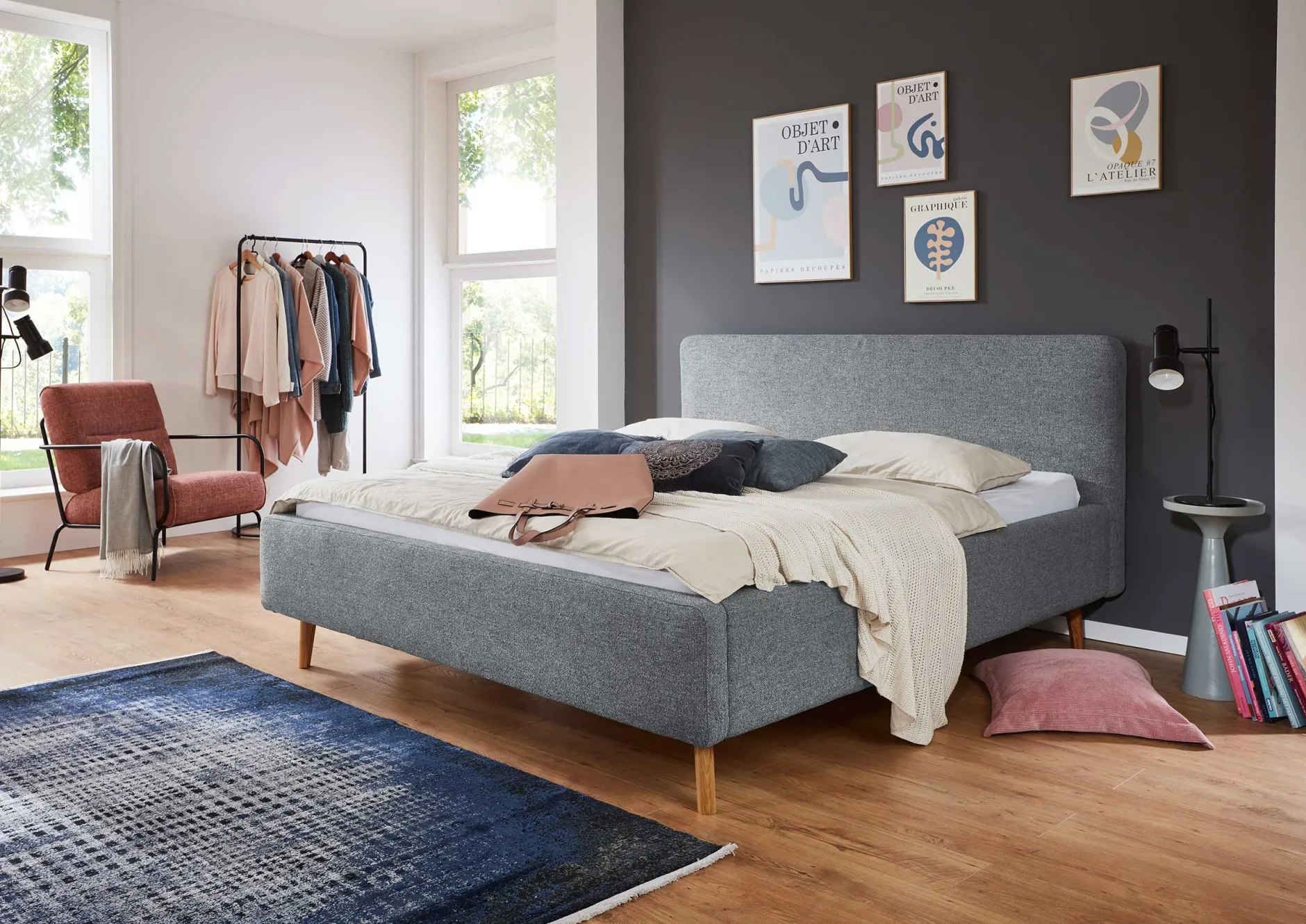 Doppelbett Nielsen | 140 x 200 cm | Türkis
