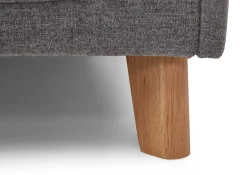 Doppelbett Ollie | Mit Rückenlehne | 140 x 200 cm | Design Grau