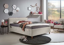 Doppelbett Ollie | 140 x 200 cm | Design Beige