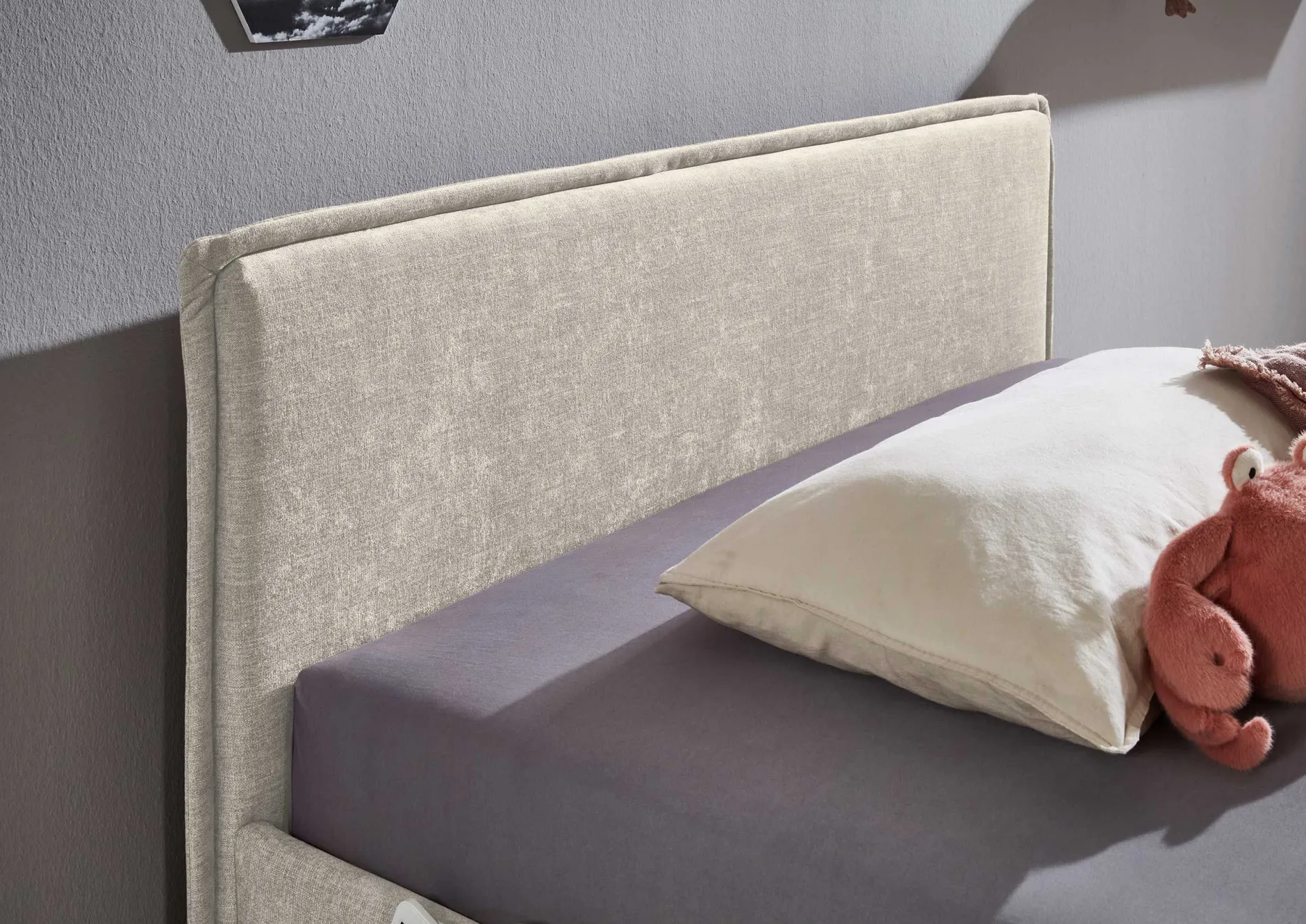 Doppelbett Ollie | 140 x 200 cm | Design Beige