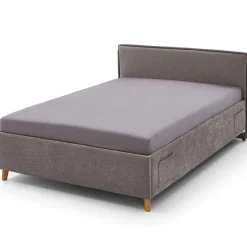 Doppelbett Ollie | 140 x 200 cm | Design Grau