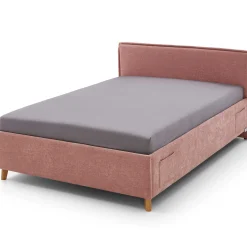 Doppelbett Ollie | 140 x 200 cm | Rosa Design
