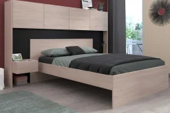 Doppelbett Ponte 140x190cm - Eiche Dekor