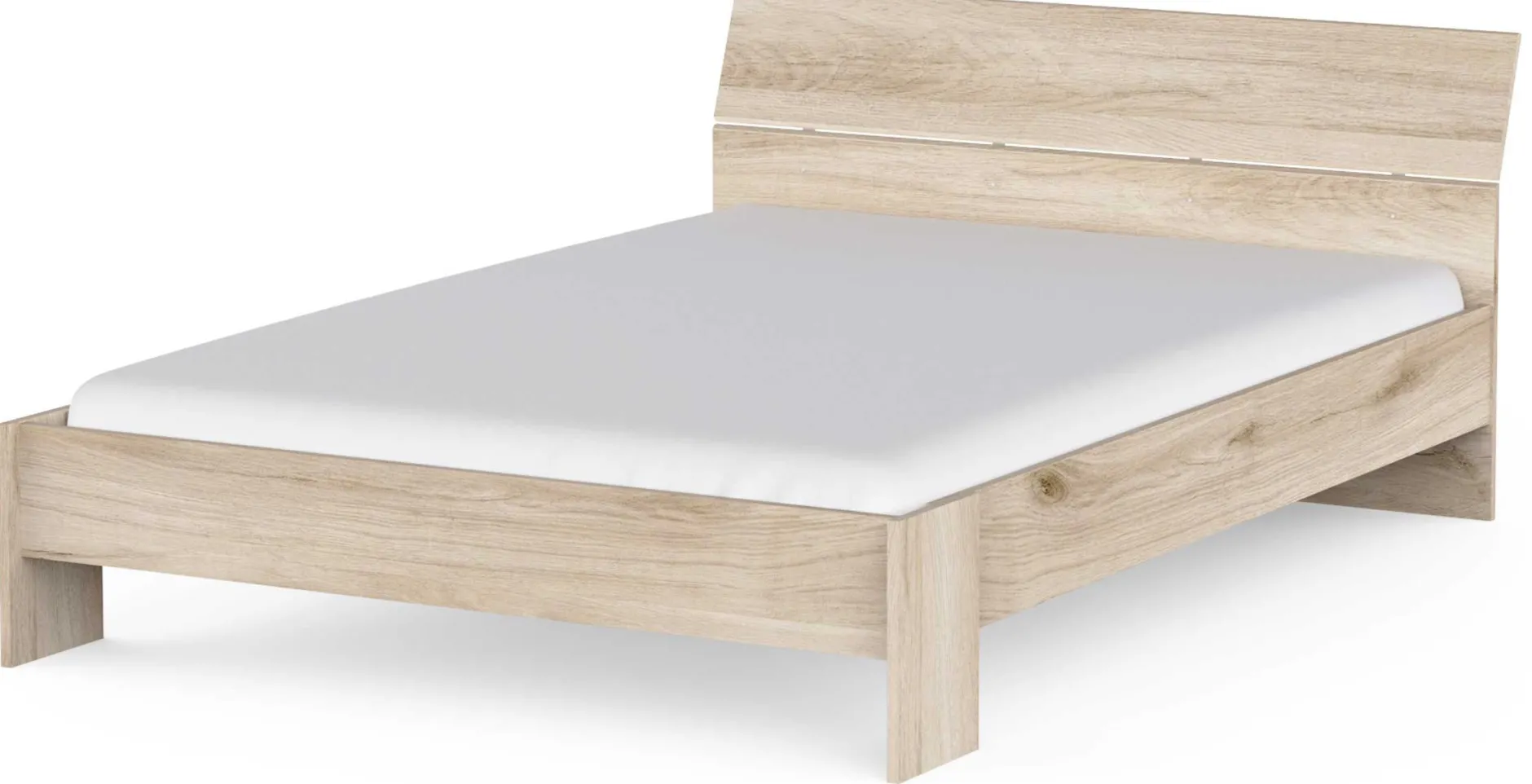 Doppelbett Spectre - 140x190/200cm - Eiche Dekor