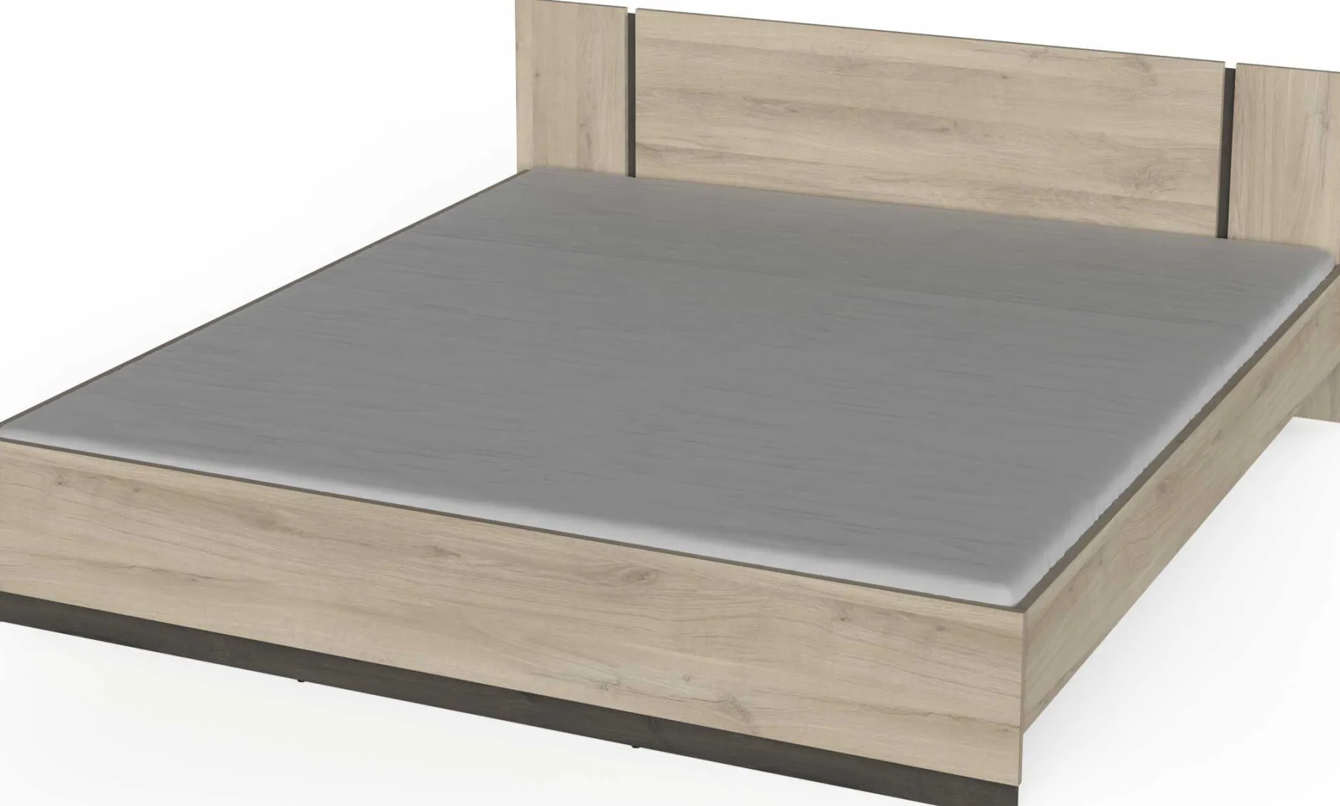 Doppelbett Watson | 188,3 x 204,3 x 71,7 cm | Braun