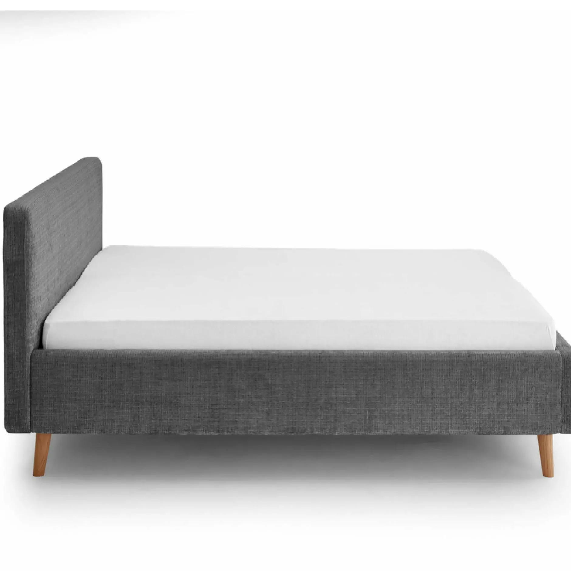 Doppelbett Younes 180x200cm mit Stauraum - anthrazit