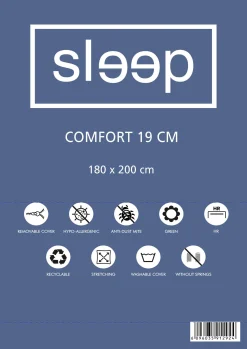 Doppelmatratze Comfort Plus 180x200x19cm - Kaltschaum