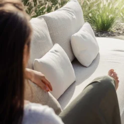 Doppelsofa Garten Mila Gescova - Textileen - 220x100x80 cm - Beige