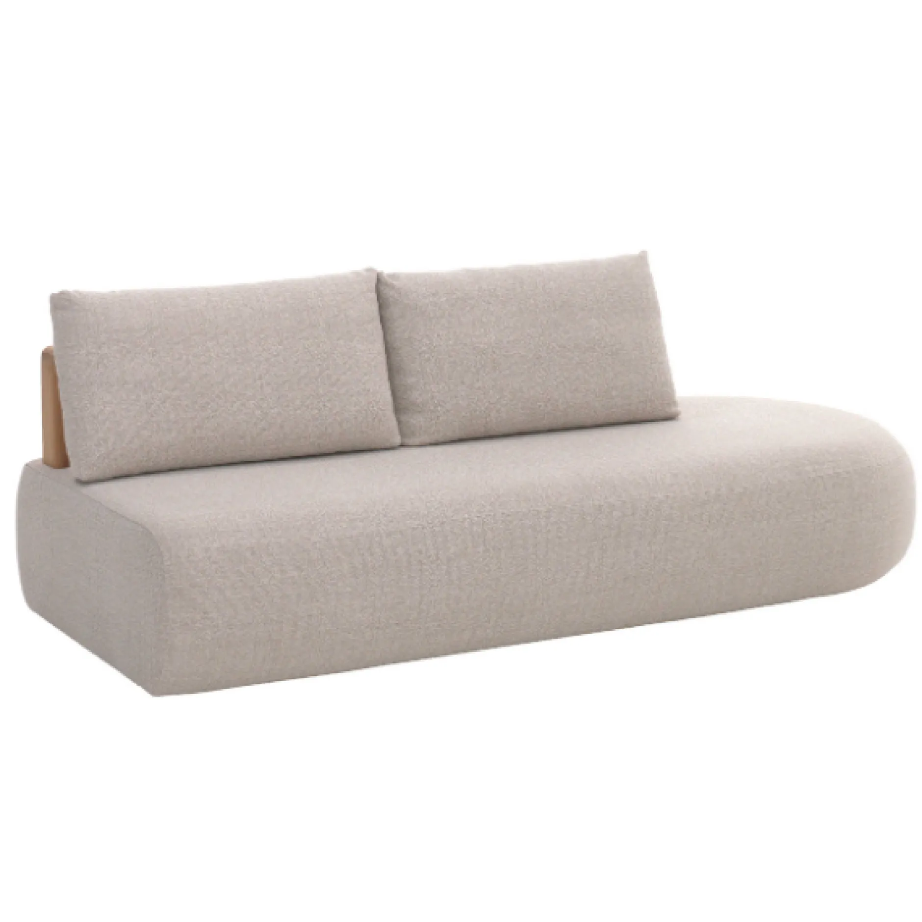 Doppelsofa Garten Mila Gescova - Textileen - 220x100x80 cm - Beige