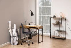 Dover Schreibtisch 110cm - mit Ablageschublade - Wildeiche
