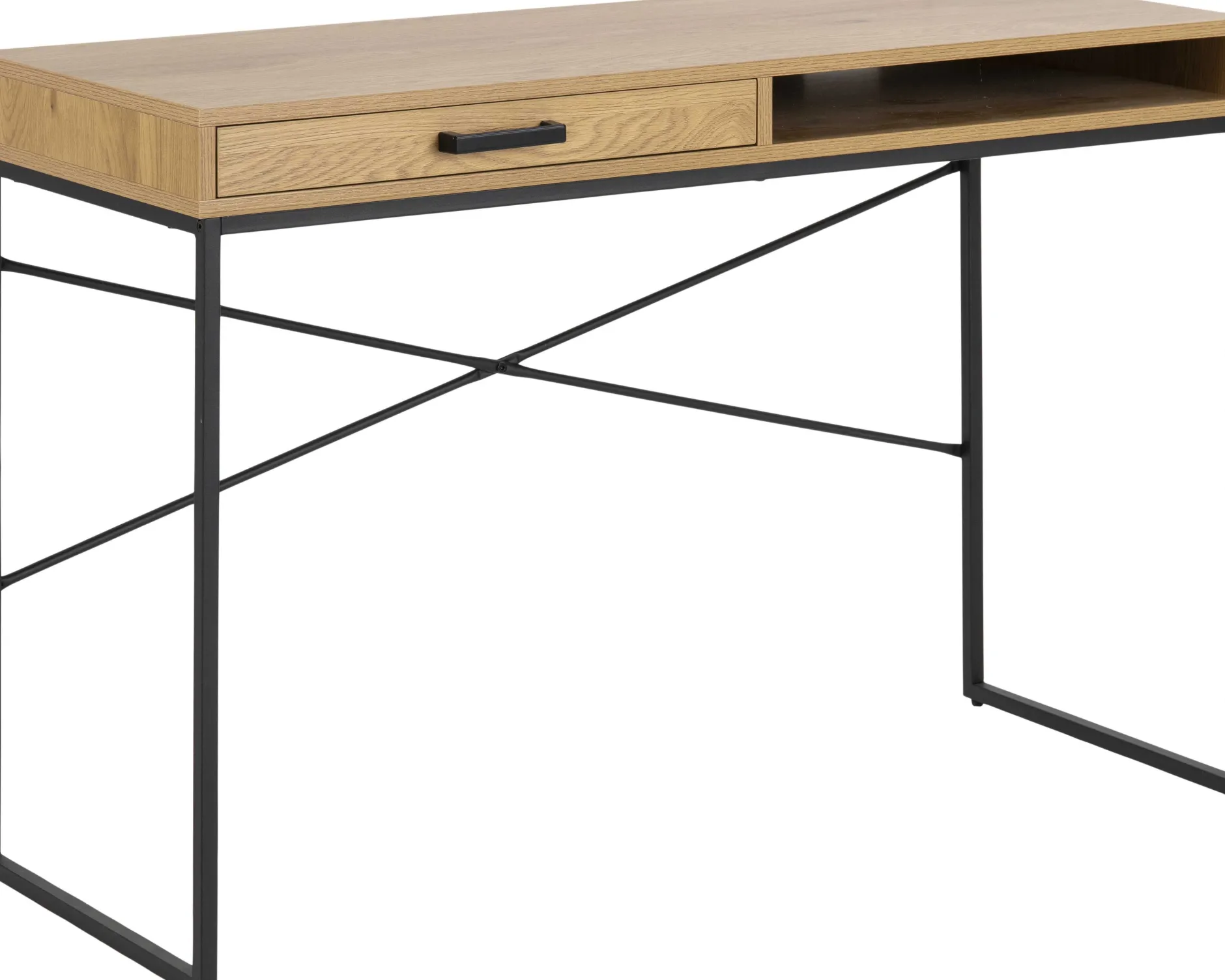 Dover Schreibtisch 110cm - mit Ablageschublade - Wildeiche