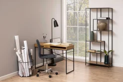 Dover Schreibtisch 110cm - mit Ablageschublade - Wildeiche