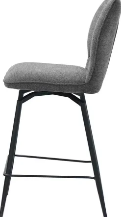 Drehbarer Barhocker Lara | 48 x 56 x 103 cm | Design Grau