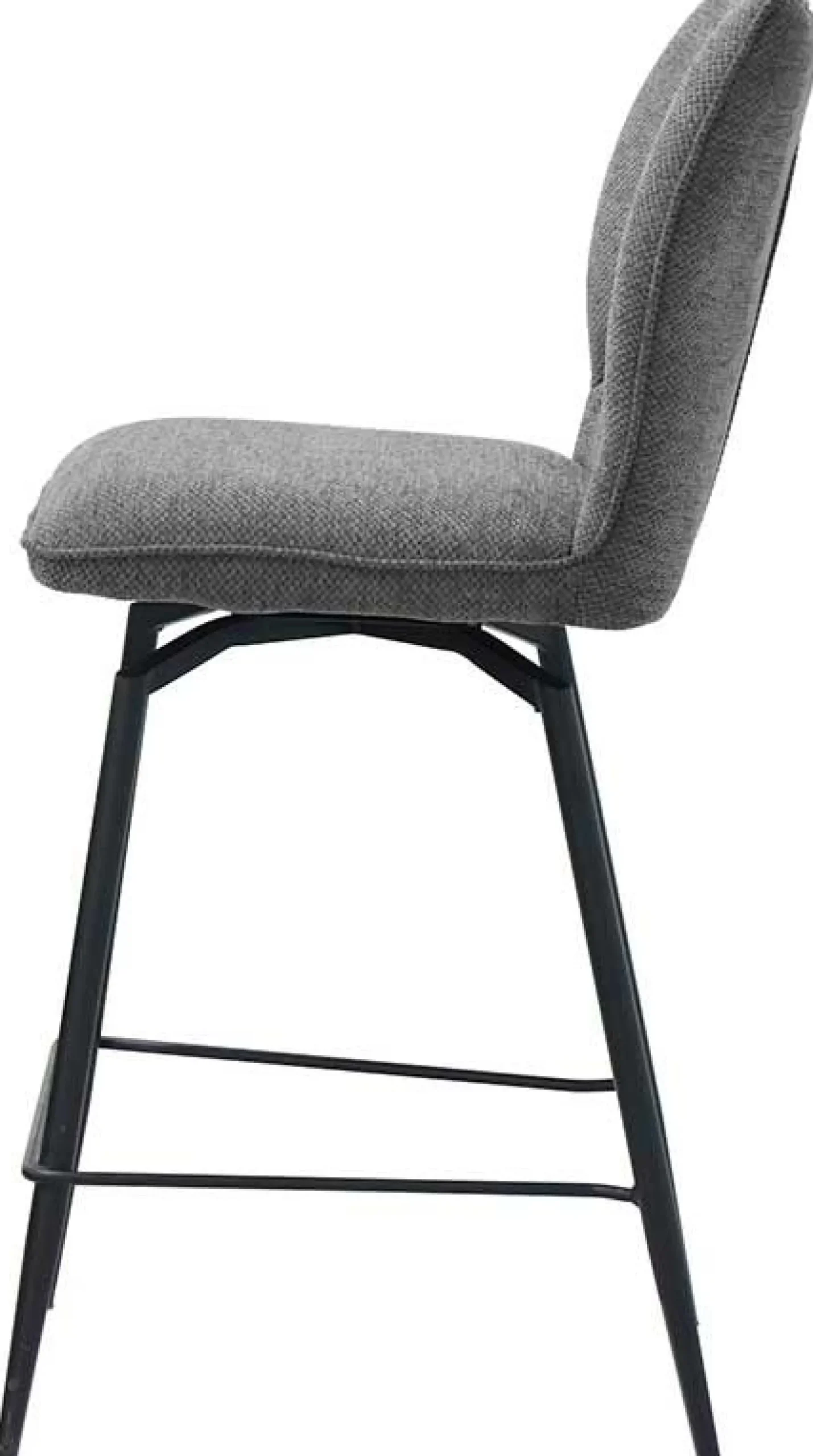 Drehbarer Barhocker Lara | 48 x 56 x 103 cm | Design Grau