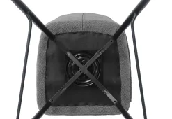 Drehbarer Barhocker Lara | 48 x 56 x 103 cm | Design Grau