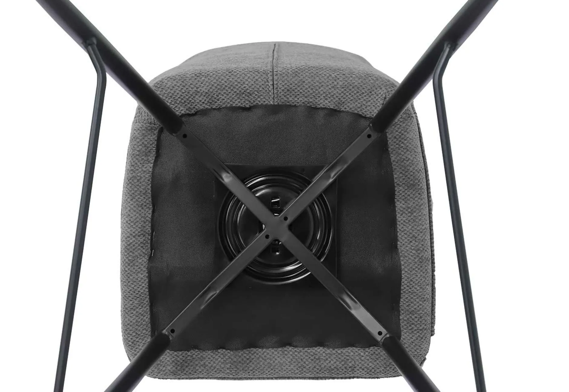 Drehbarer Barhocker Lara | 48 x 56 x 103 cm | Design Grau