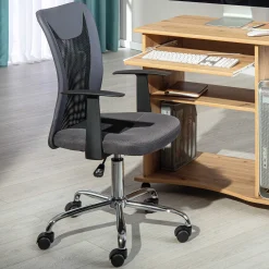 Drehstuhl Donny ergonomische Rückenlehne - grau