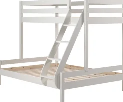 Dreifach-Etagenbett 3-Personen Holz - weiß