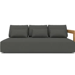 Dreisitzige Bank Raphael Gescova - Textilene Schwarz - 208x100x58 cm