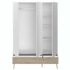 Dresser Hardy 135cm mit 3 Tren - Molke/Eiche