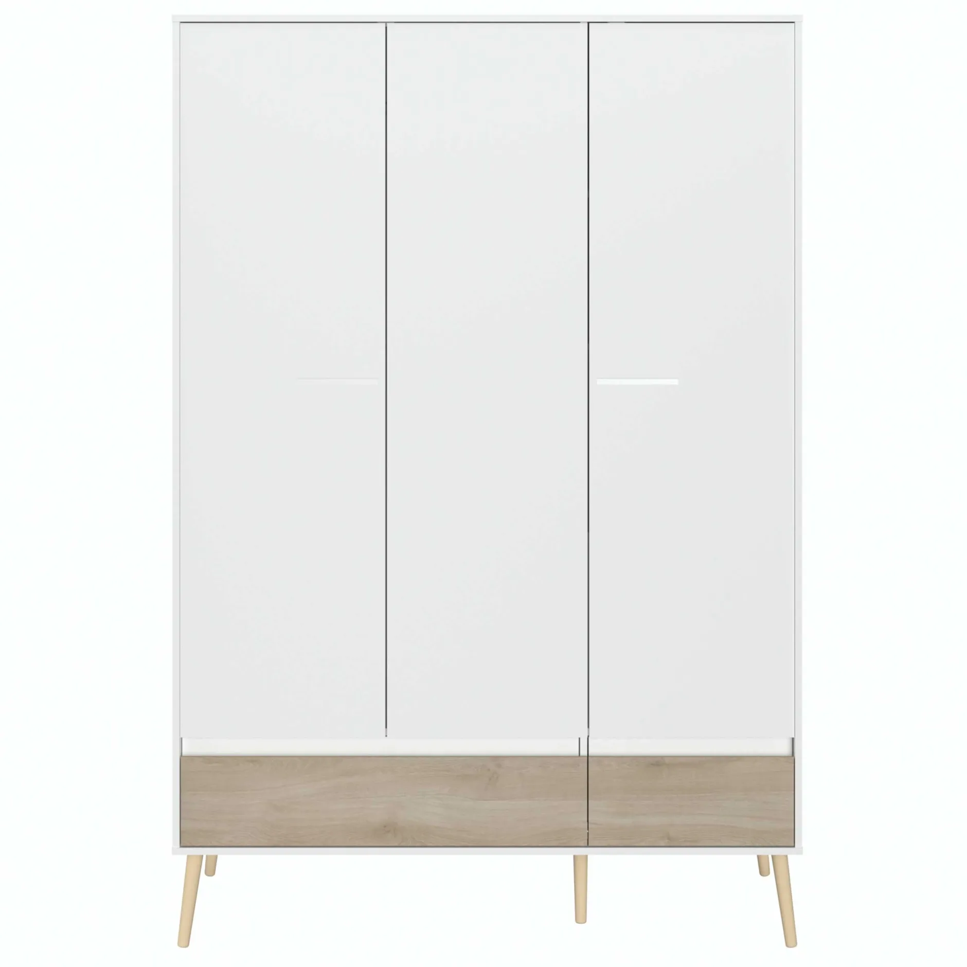 Dresser Hardy 135cm mit 3 Tren - Molke/Eiche