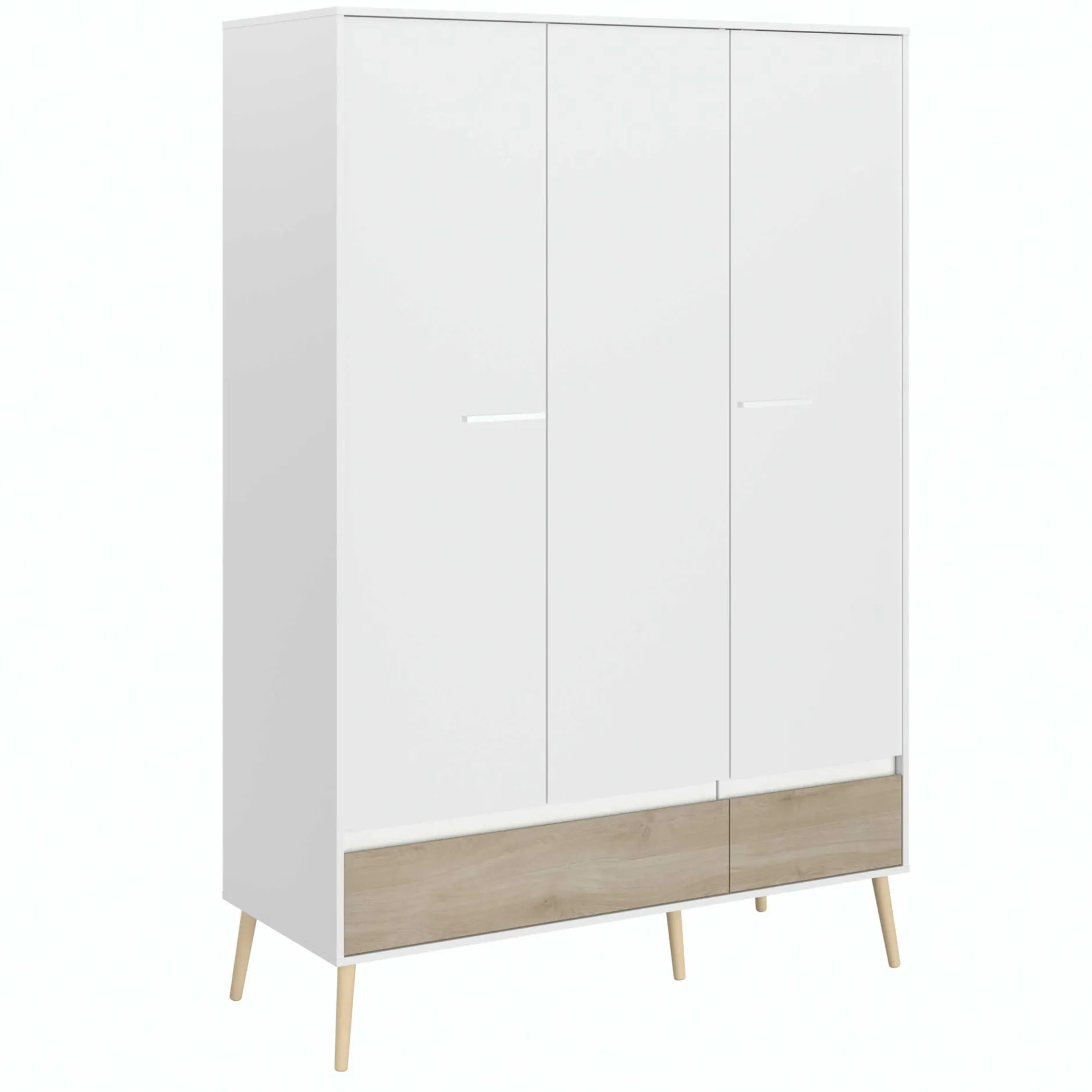 Dresser Hardy 135cm mit 3 Tren - Molke/Eiche