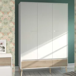 Dresser Hardy 135cm mit 3 Tren - Molke/Eiche
