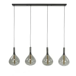 Drizella Hängeleuchte 164 cm-Rauchglas