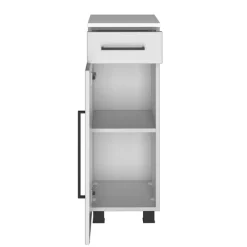 DusanBadezimmer : Hängeschränke, Spiegelschrank, Waschbeckenunterschrank - weiß