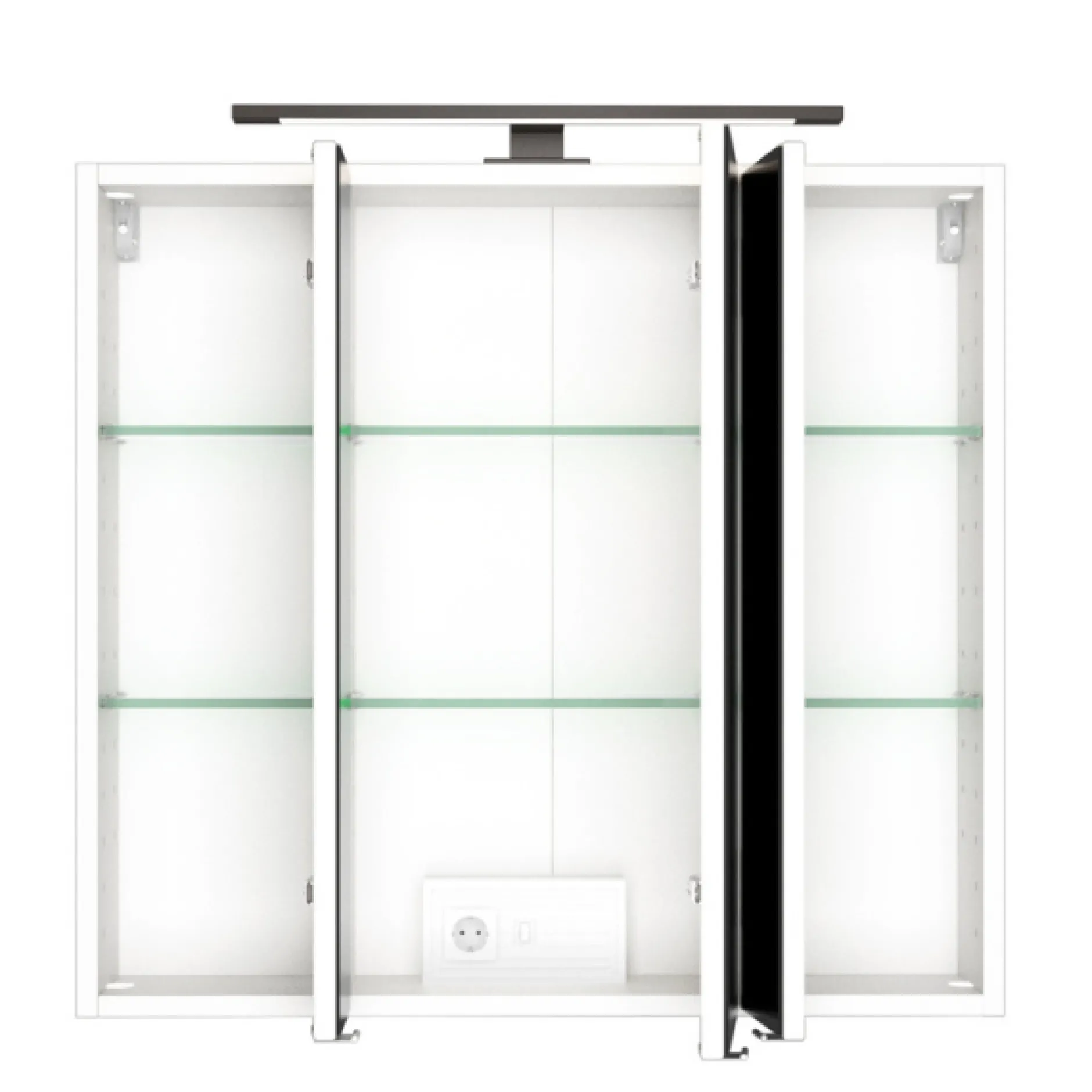DusanBadezimmer : Hängeschränke, Spiegelschrank, Waschbeckenunterschrank - weiß