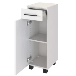 DusanBadezimmer : Hängeschränke, Spiegelschrank, Waschbeckenunterschrank, Säulenschrank - weiß