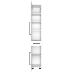 DusanBadezimmer : Spiegelschrank, Waschtischunterschrank, Säulenschrank - weiß