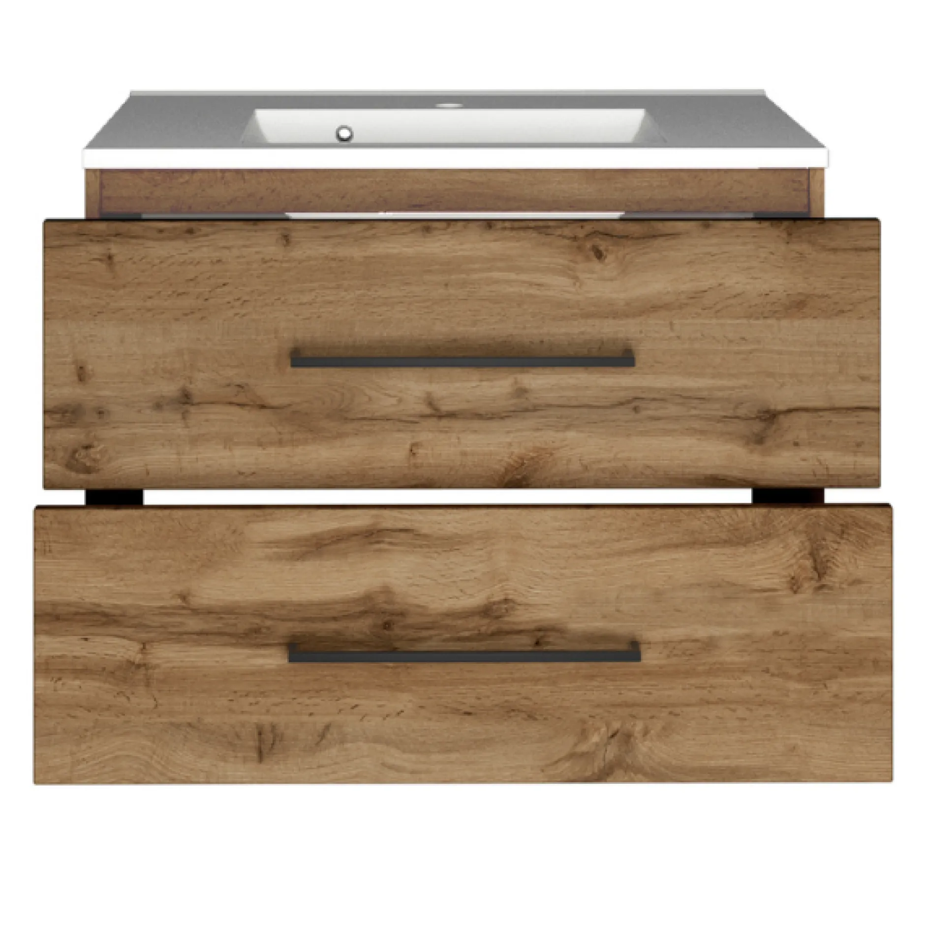 DusanBadezimmer : Spiegelschrank, Waschtischschrank, Hängeschränke - wotan oak