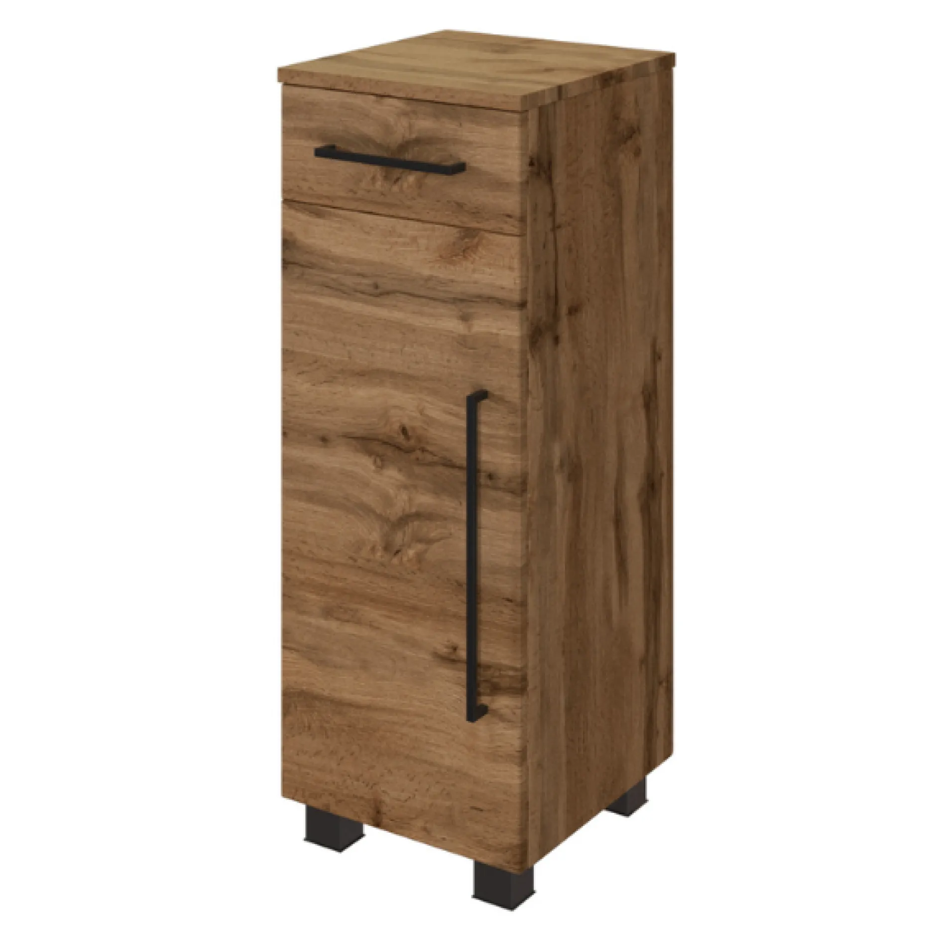 DusanBadezimmer : Spiegelschrank, Waschtischunterschrank, Hängeschränke - wotan oak