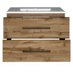DusanBadezimmer : Säulenschrank, Spiegelschrank, Waschtischschrank, Hängeschränke - wotan oak
