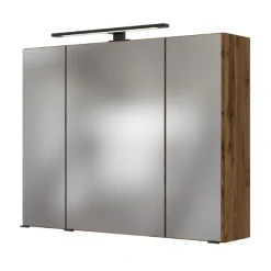 DusanBadezimmer : Säulenschrank, Spiegelschrank, Waschtischschrank, Hängeschränke - wotan oak