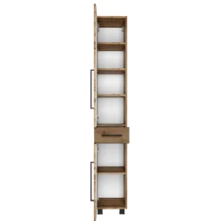 DusanBadezimmer : Säulenschrank, Spiegelschrank, Waschtischschrank - wotan Eiche