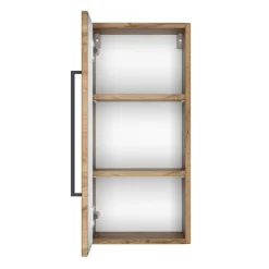 DusanBadezimmer : Säulenschrank, Spiegelschrank, Waschtischunterschrank, Hängeschränke - wotan oak