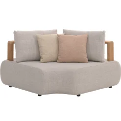 Eckbank Garten Mila Gescova - Textilene Beige 170x100x80 cm