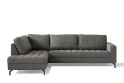 Eckbank Manetto links - anthrazit