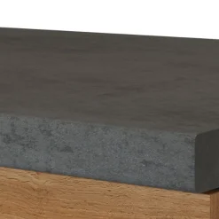 Eckkleiderschrank Sorrella 110cm 1 Tür - Eiche/Graphit