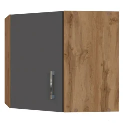 Eckschrank Sorrella 60cm 1 Tür - Anthrazit/Eiche