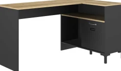 Eckschreibtisch Manchester | 136 x 88 x 73 cm | Eiche Helvezia Design