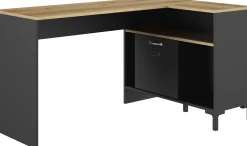 Eckschreibtisch Manchester | 136 x 88 x 73 cm | Eiche Helvezia Design